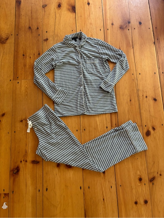 J. Crew Other - J. Crew Gray Striped Pajama Set XS